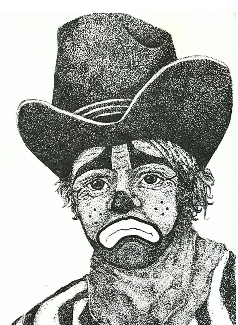 "Rodeo Clown" Print